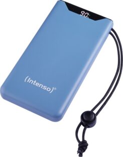 INTENSO POWER BANK F10000 BLAUWE UITVOERING DRAAGBARE OPLADER VOORMOBIELE APPARATEN