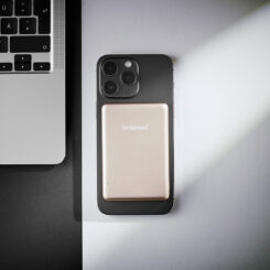 INTENSO POWER BANK MW10000 DRAAGBARE OPLADER CHAMPAGNE KLEUR