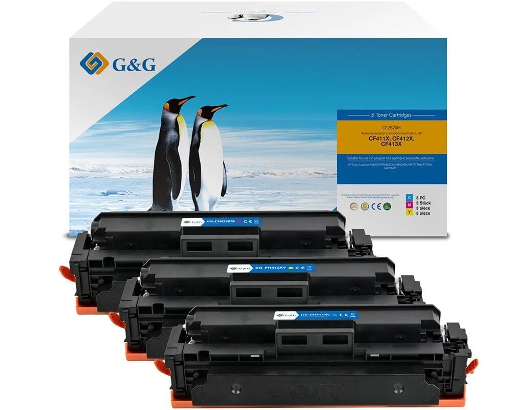 G&G 14997 tonercartridge 3 stuk(s) Compatibel Magenta, Cyaan, Geel