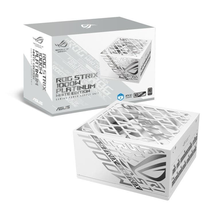ASUS voeding ROG-STRIX-1000P-GAMING-WHT-E 1000W 80+ Platin