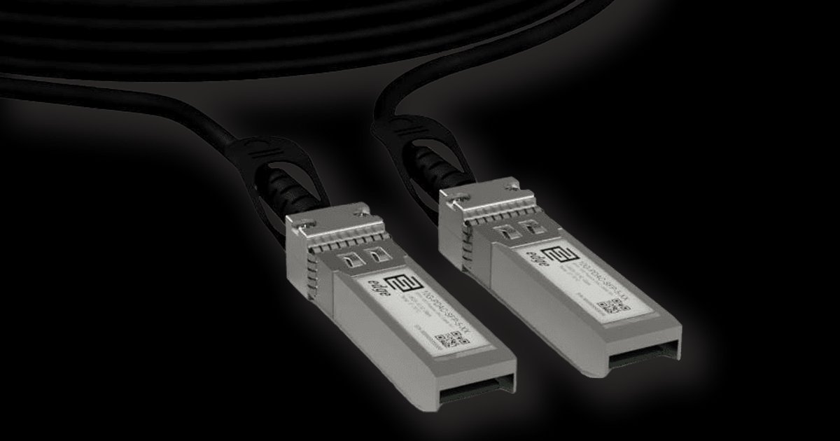 PLANET CB-DASFP-2M InfiniBand en Glasvezelkabel SFP+ Zwart