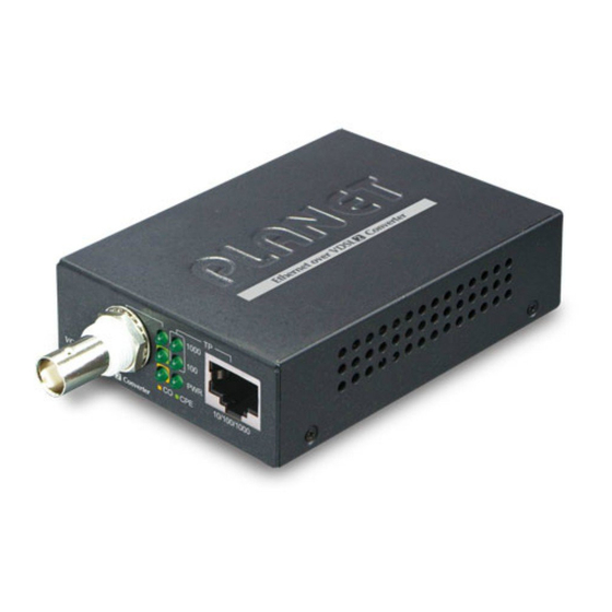 PLANET VC-232G netwerk media converter 300 Mbit/s Zwart