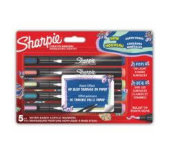 Sharpie Kreativmarker Rundspitze Acryl Erd Farben 5er Blister