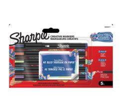 Sharpie Kreativmarker Pinselspitze Acryl Erd Farben 5er Blister