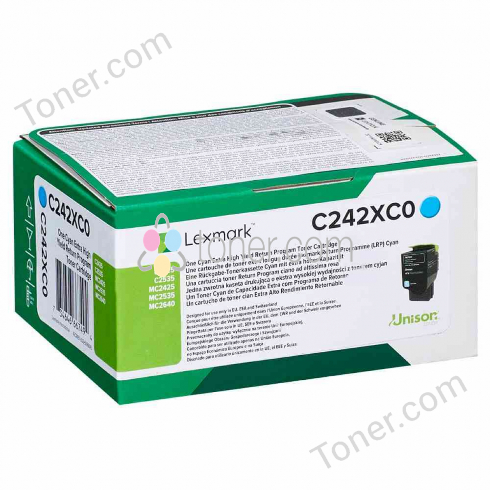 LEXMARK C242XC0 Cyan Extra High Yield Re