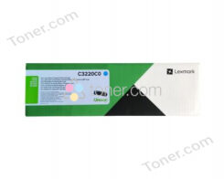 LEXMARK C3220C0 Cyan Toner Cartridge