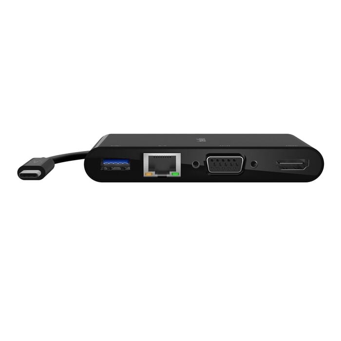 BELKIN USB-C GBE HDMI VGA USB-A BLK