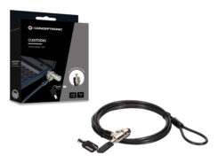 Conceptronic CUSTODIO02BSM kabelslot Zwart 1,8 m - Afbeelding 3