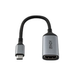 Lindy 43428 video kabel adapter 0,15 m USB Type-C HDMI Grijs - Afbeelding 4