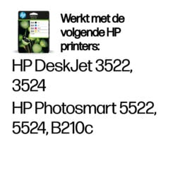 HP 364 originele zwart/cyaan/magenta/gele inktcartridges, 4-pack