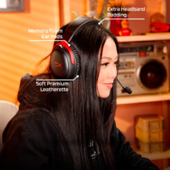 HyperX Cloud III S Wireless - Gaming Headset (zwart-rood) - Afbeelding 6