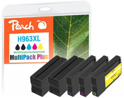 Peach PI300-1032 inktcartridge 5 stuk(s) Compatibel Hoog (XL) rendement Zwart, Cyaan, Roze, Geel - Afbeelding 2