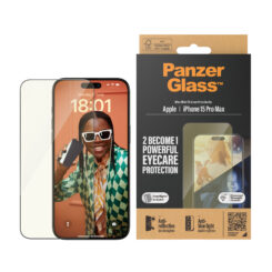 PanzerGlass ® EyeCARE™ Screen Protection iPhone 15 Pro Max | Ultra-Wide Fit w. EasyAligner Doorzichtige schermbeschermer Apple 1 stuk(s) - Afbeelding 3