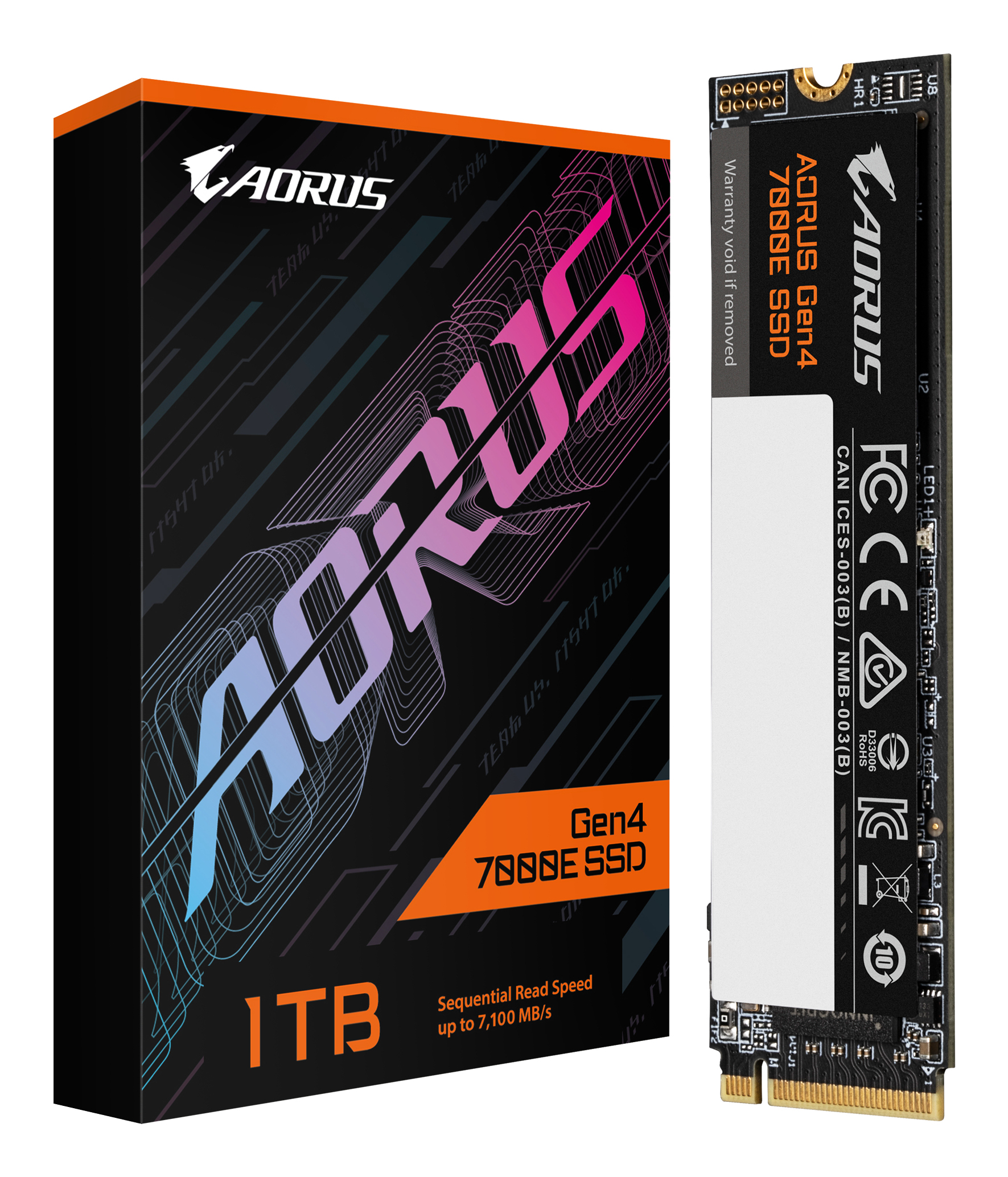 GIGABYTE AORUS Gen4 7000E 1 TB M.2 PCI Express 4.0 NVMe 3D TLC NAND - Afbeelding 5