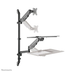 Neomounts WL90-325BL1 Zit-sta werkstation wand 17-32" - gasveer - Afbeelding 5