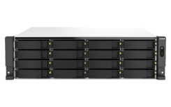QNAP TS-h2287XU-RP NAS Rack (3U) Intel Xeon E E-2336 32 GB DDR4 0 TB QuTS hero Zwart, Wit