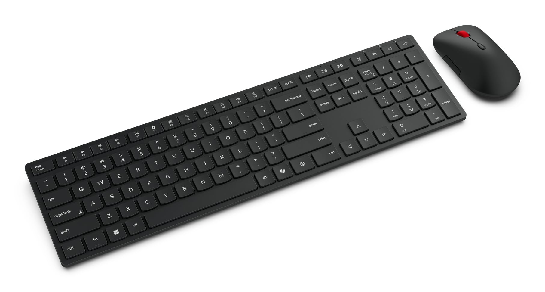 Lenovo 4X31S04814 toetsenbord Inclusief muis Kantoor RF-draadloos + Bluetooth Belgisch Zwart - Afbeelding 3