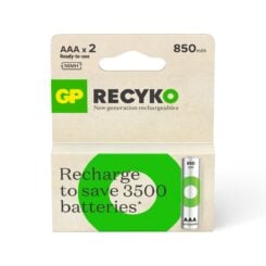 GP ReCyko+ Oplaadbare AAA Micro Batterijen 850mAh (2-pack)