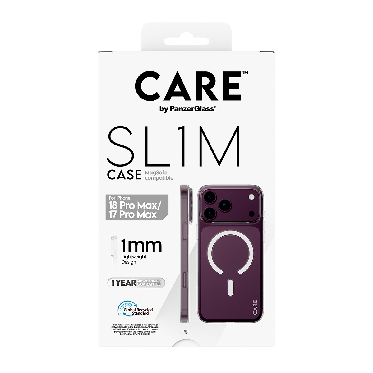 PanzerGlass CARE™ by ® SL1M Case Transparent w. MagSafe iPhone 2026 Pro Max | 17 Pro Max mobiele telefoon behuizingen Hoes Transparant - Afbeelding 4