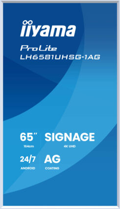 iiyama LH6581UHSG-1AG beeldkrant Digitale signage flatscreen 163,8 cm (64.5") Wifi 500 cd/m² 4K Ultra HD Wit Type processor Android 24/7 - Afbeelding 4