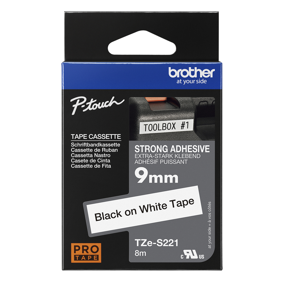 Brother TZE-S221 labelprinter-tape TZ - Afbeelding 4