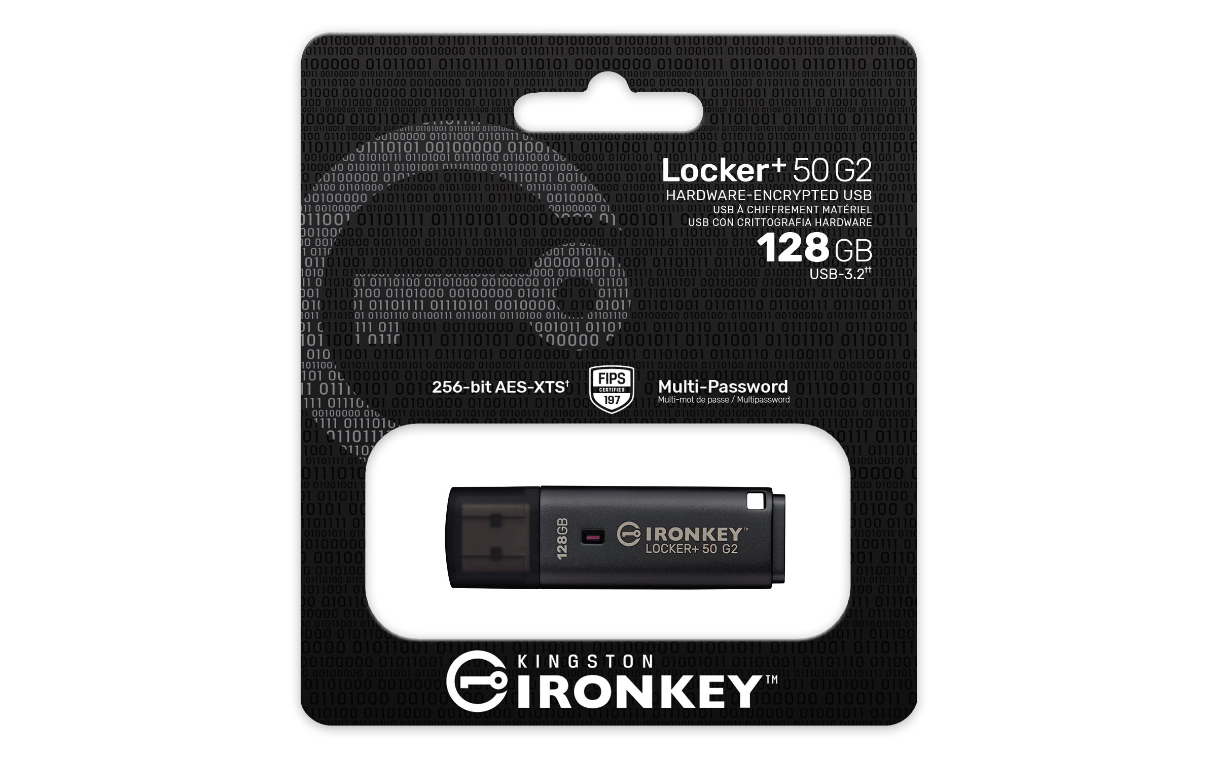 Kingston Technology IronKey 128GB Locker Plus 50 G2, FIPS 197, AES-256 - Afbeelding 5