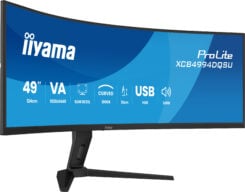 iiyama ProLite XCB4994DQSU-B1 computer monitor 124,5 cm (49") 5120 x 1440 Pixels Dual QHD LCD Zwart - Afbeelding 3