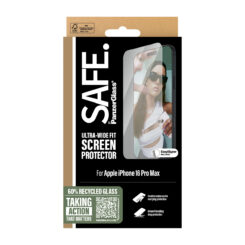 PanzerGlass SAFE. by ® Screen Protector iPhone 16 Pro Max | Ultra-Wide Fit Doorzichtige schermbeschermer Apple 1 stuk(s) - Afbeelding 4