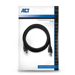 ACT USB 2.0 aansluitkabel A male - mini B male 1,8 meter - Afbeelding 3