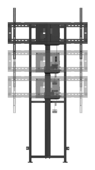 Viewsonic VB-STND-104 bevestiging voor signage-beeldschermen 2,18 m (86") Zwart - Afbeelding 3