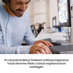 HP Poly Mission 425 Stereo USB Wired Headset Classic (Bulk) - Afbeelding 6