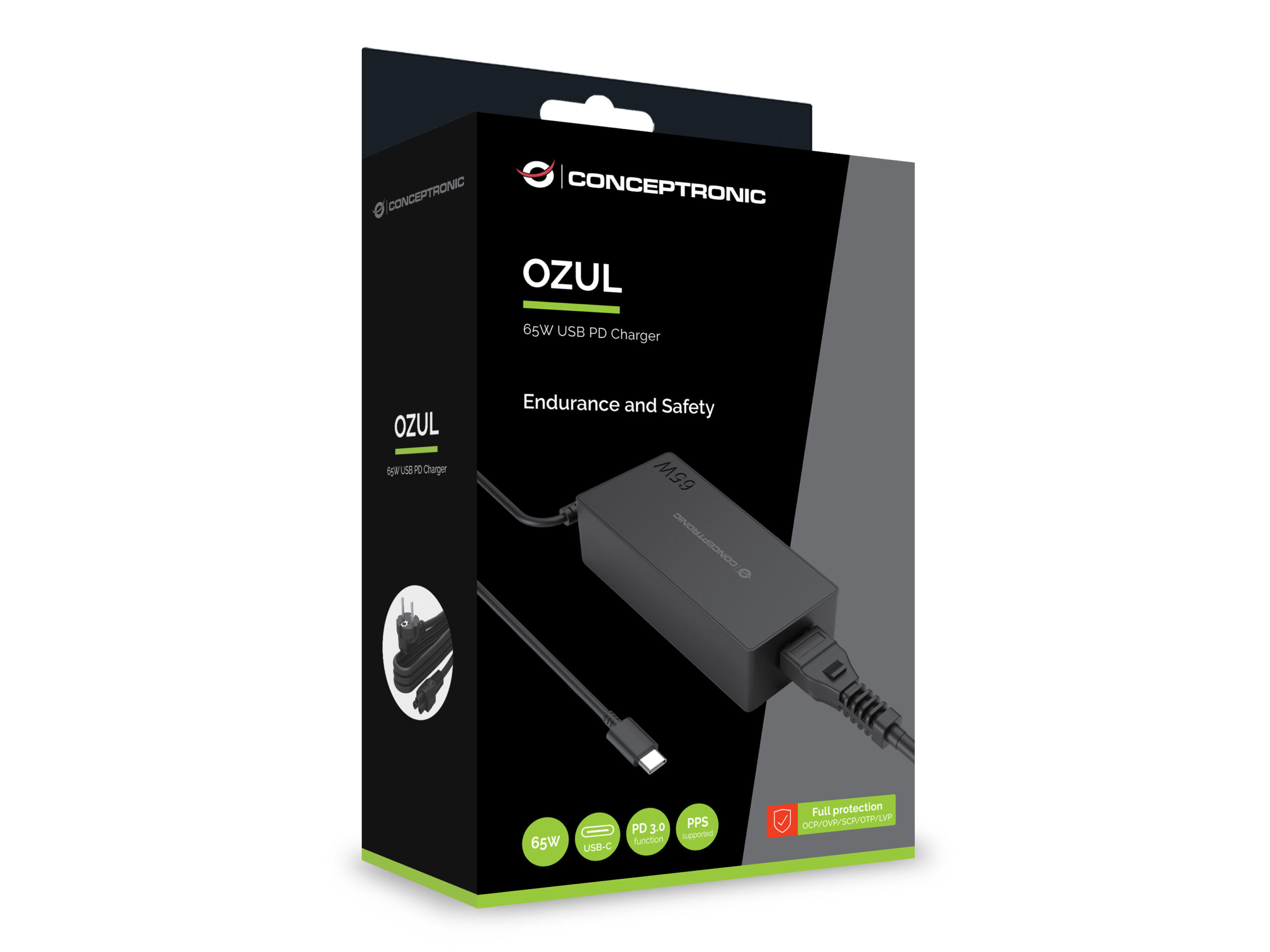 Conceptronic OZUL09BE netvoeding & inverter Binnen 65 W Zwart - Afbeelding 4