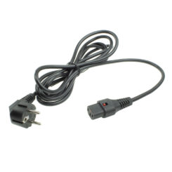 ACT Netsnoer CEE 7/7 male (haaks) - C13 IEC Lock zwart 5 m, EL269S - Afbeelding 3