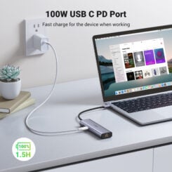 Ugreen USB-C to 2*USB3.0+HDMI+RJ 45+SD&TF+PD port Hub - Afbeelding 5