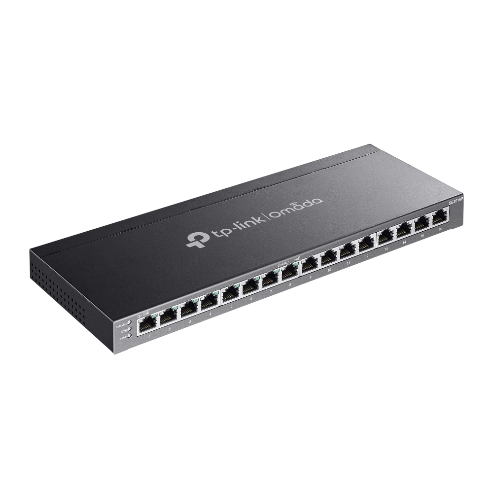 TP-Link Omada SG2016P netwerk-switch Managed L2/L2+ Gigabit Ethernet (10/100/1000) Power over Ethernet (PoE) Zwart - Afbeelding 5