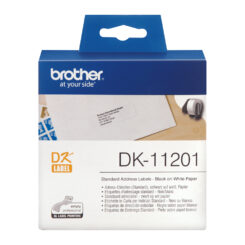 Brother DK-11201 labelprinter-tape Zwart op wit - Afbeelding 4