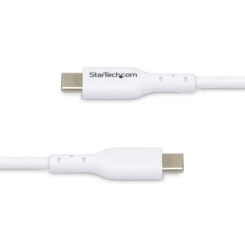 StarTech.com 3m USB-C Laadkabel, Charge & Sync, 60W (3A) PD, USB 2.0, Laptop Type C Laadkabel, TPE Mantel - Witte USB-C Oplaadkabel - Afbeelding 4