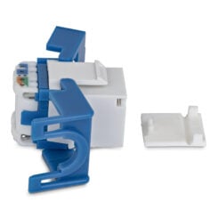 StarTech.com Cat6 Keystone Jack, 24 Stuks, RJ45 Ethernet Keystone Jacks, UTP Cat6 Ethernet Jack voor Wandcontactdoos, 180 Graden, Toolless, Wit - Afbeelding 3