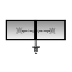 ACT Monitorarm 32" office, 2 schermen, zilver - Afbeelding 3