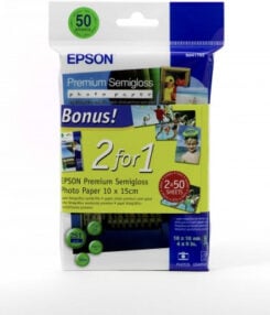 Epson Premium Semigloss Photo Paper, 100 x 150 mm, 251g/m2, 100 Vel - Afbeelding 3
