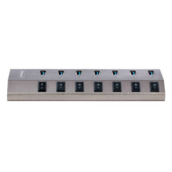 StarTech.com 7 Port Self-Powered USB C Hub met Individuele On/Off Switches, USB 3.0 (5Gbps) Hub met Voedingsadapter, Desktop / Laptop USB-C naar USB-A Splitter - Afbeelding 4