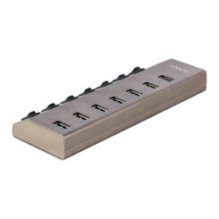 StarTech.com 7 Port Self-Powered USB C Hub met Individuele On/Off Switches, USB 3.0 (5Gbps) Hub met Voedingsadapter, Desktop / Laptop USB-C naar USB-A Splitter - Afbeelding 3