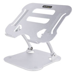 StarTech.com Verstelbare Laptopstandaard voor Bureau, Ergonomische Laptop Steun met Verstelbare Hoogte, Aluminium, 10kg Draagvermogen, Inklapbare Laptop Houder/Verhoger/Riser