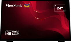 Viewsonic TD2465 beeldkrant Interactief flatscreen 61 cm (24") LED 250 cd/m² Full HD Zwart Touchscreen