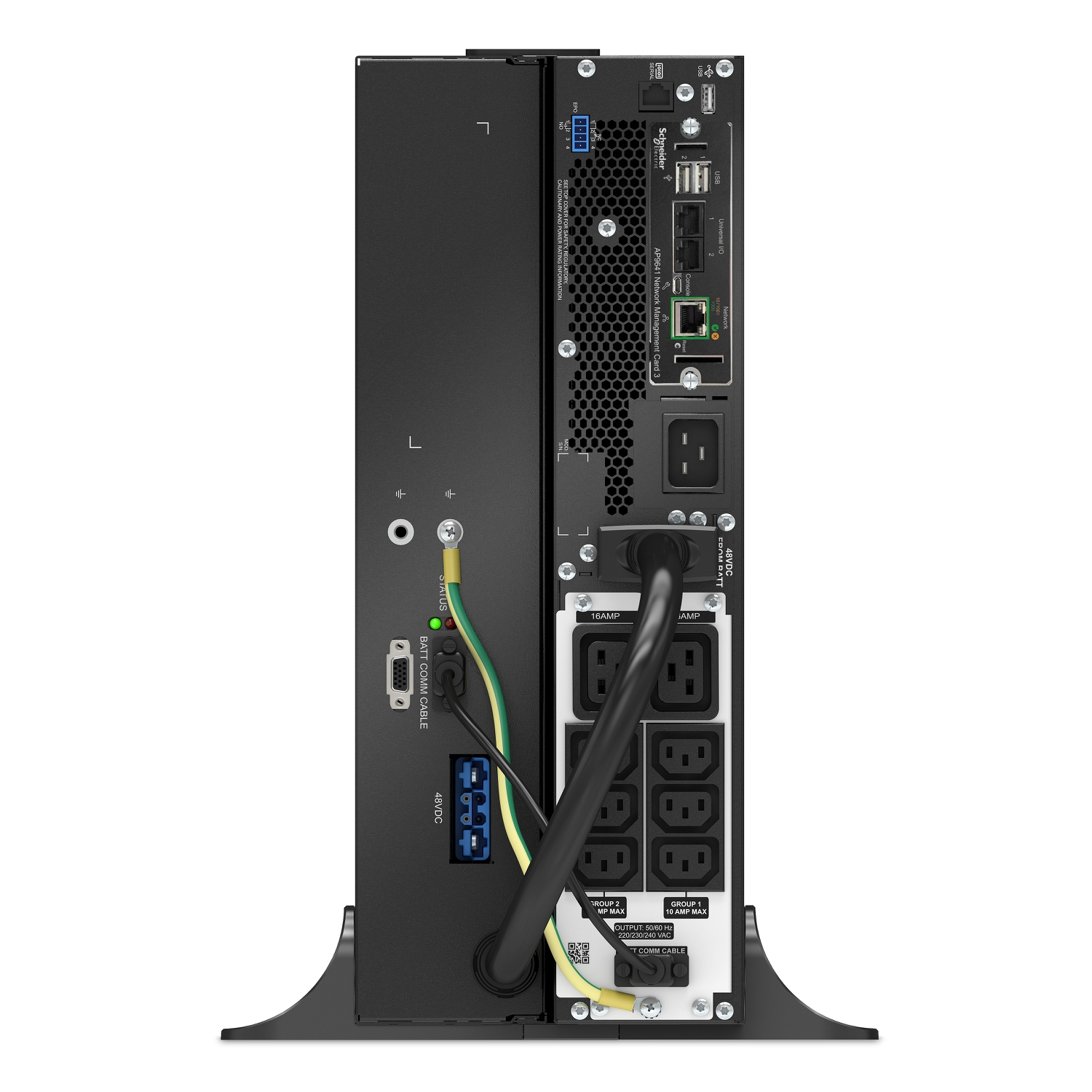APC Smart-UPS Li-Ion SRTL3000RM4UXLI-NC Noodstroomvoeding - 3000VA, 6x C13, 2x C19, USB, Rack/tower convertible, long runtime, NMC - Afbeelding 5