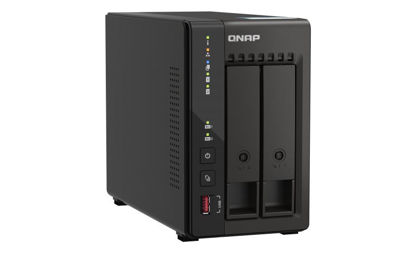 QNAP TS-253E NAS Tower Intel® Celeron® J6412 8 GB 0 TB QNAP QTS Zwart - Afbeelding 6