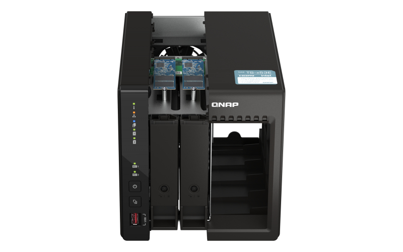 QNAP TS-253E NAS Tower Intel® Celeron® J6412 8 GB 0 TB QNAP QTS Zwart - Afbeelding 4