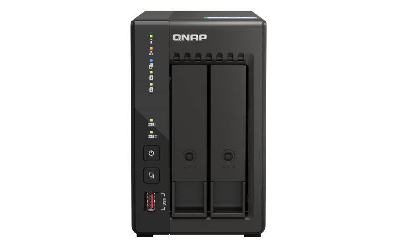QNAP TS-253E NAS Tower Intel® Celeron® J6412 8 GB 0 TB QNAP QTS Zwart - Afbeelding 3
