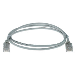 ACT Grijze 10 meter LSZH U/UTP CAT6 datacenter slimline patchkabel snagless met RJ45 connectoren - Afbeelding 3