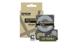 Epson Matte Tape – Khaki/White 18mm(8m) – LK-5QWJ